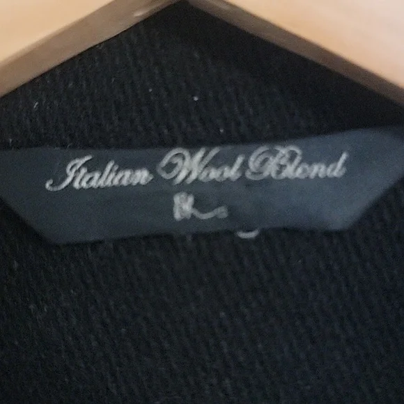 Vintage Wool Blazer Coat Fits 1X Black - Picture 7 of 11